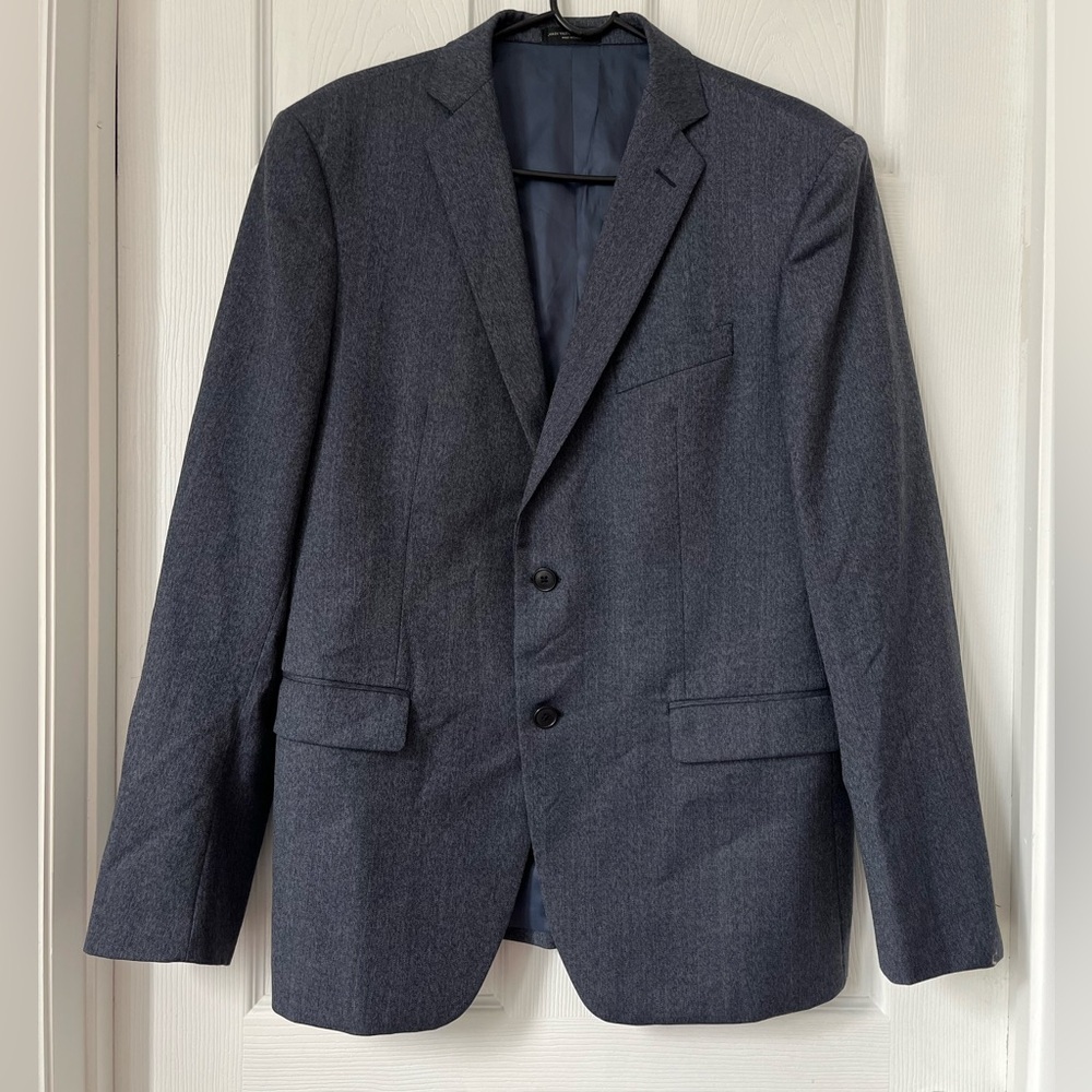 John Varvatos Star USA Bedford Blue Wool Blazer 42R